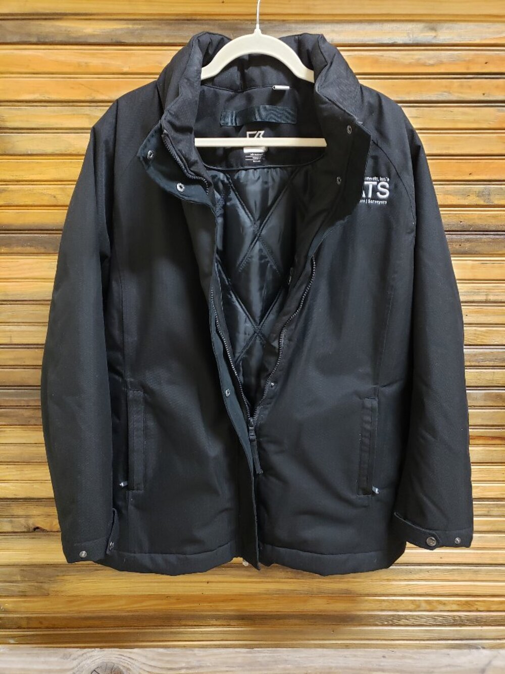 NWOT Cutter & Buck WeatherTec Waterproof Puffy Jacket Black Women's XXL